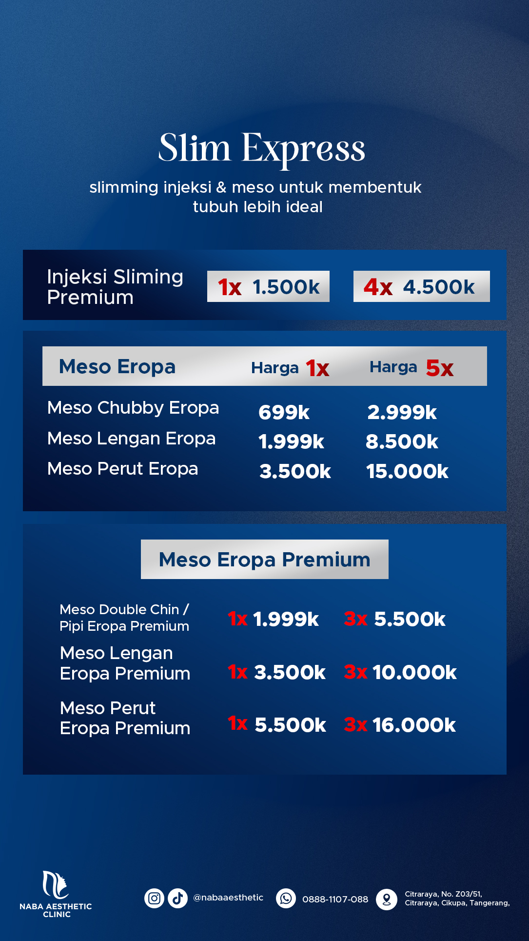 Slim Express di Naba Aesthetic Clinic Citra Raya Tangerang