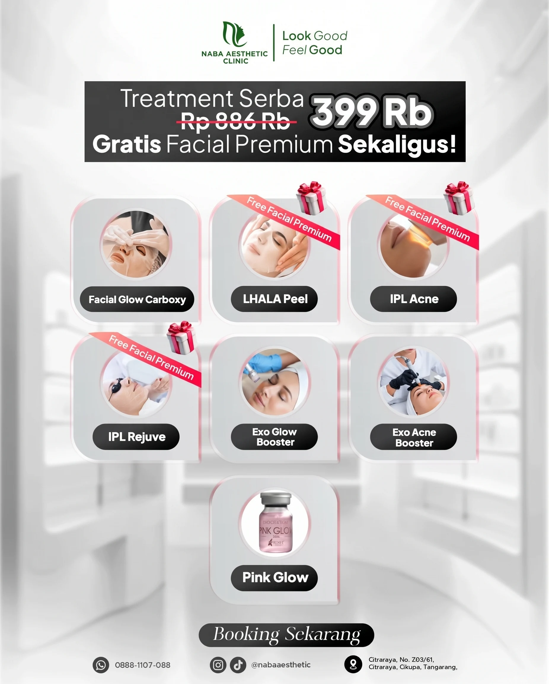 Exo Glow Booster di Naba Aesthetic Clinic Citra Raya Tangerang