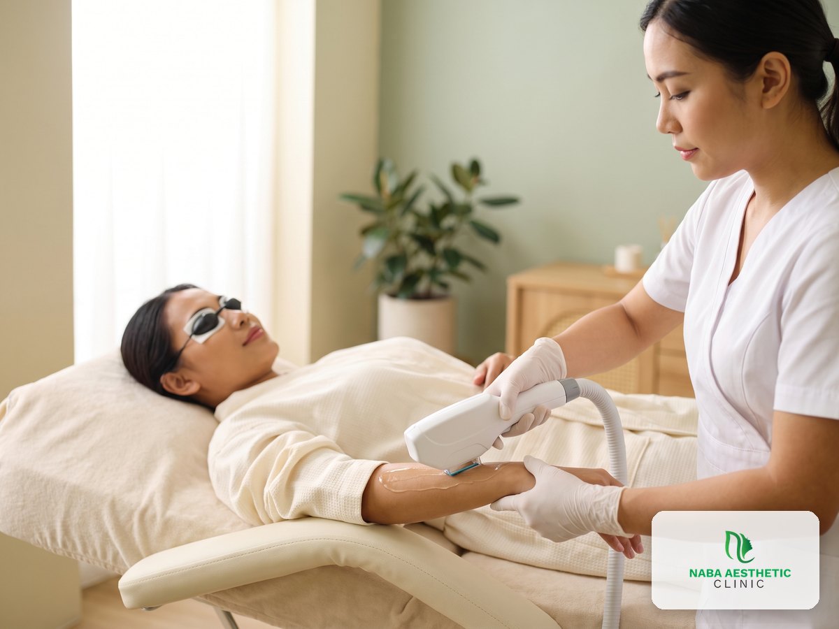 Hair Removal Tangan di Naba Aesthetic Clinic Citra Raya Tangerang