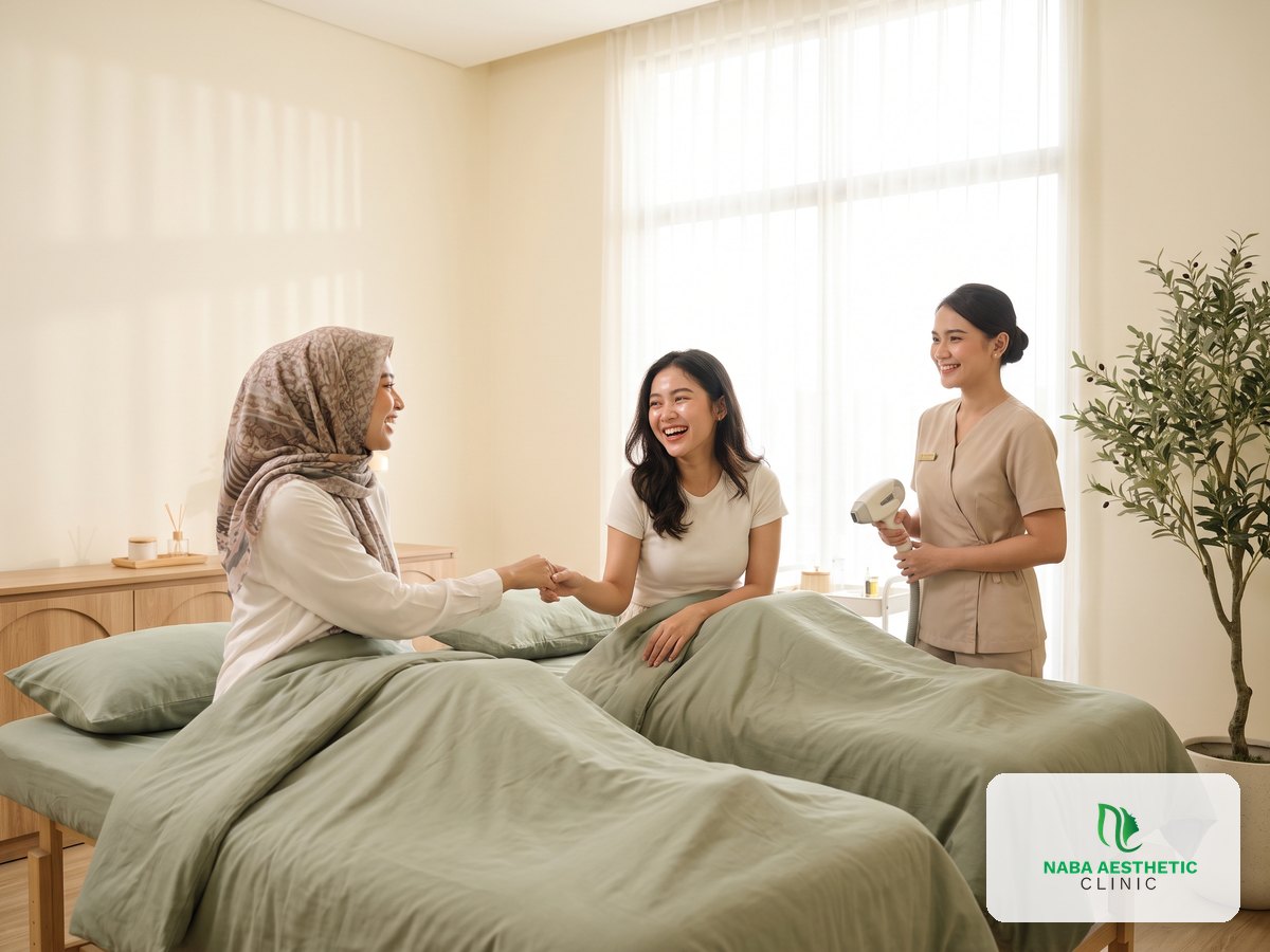 Paket 1 (Treatment Bareng Bestie) di Naba Aesthetic Clinic Citra Raya Tangerang