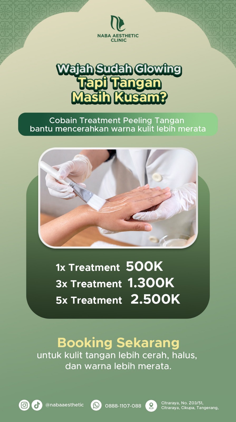 Chemical Peeling Tangan di Naba Aesthetic Clinic