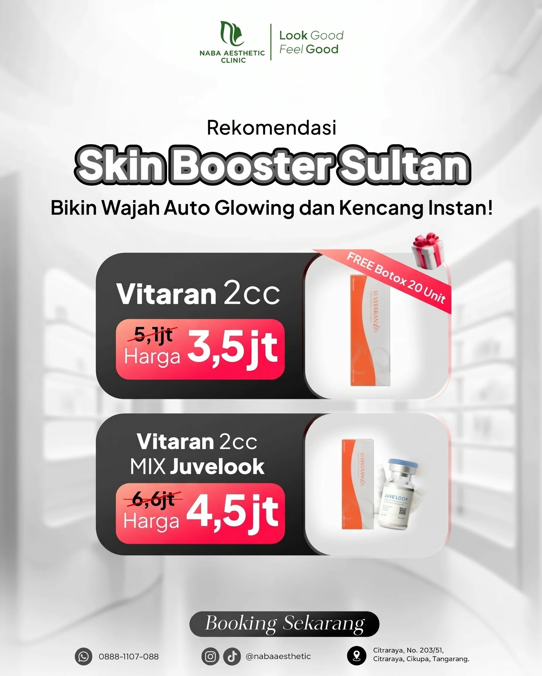Vitaran 2cc di Naba Aesthetic Clinic Citra Raya Tangerang