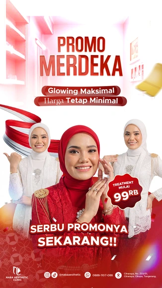 Promo Kemerdekaan Klinik Kecantikan Citraraya Tangerang Naba Aesthetic - Glowing Maksimal Harga Mulai 99Ribu