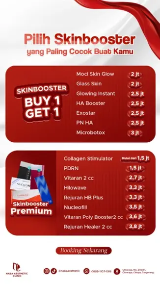 Promo Skinbooster Buy 1 Get 1 Klinik Kecantikan Citraraya Tangerang Agustus 2026 Naba Aesthetic